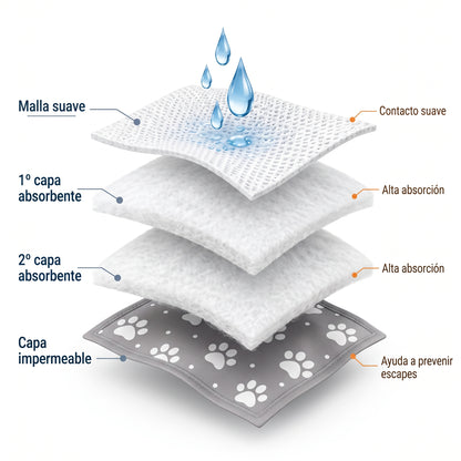 Pañal Absorbente Lavable para Perra · Incontinencia y Celo · Mimos®